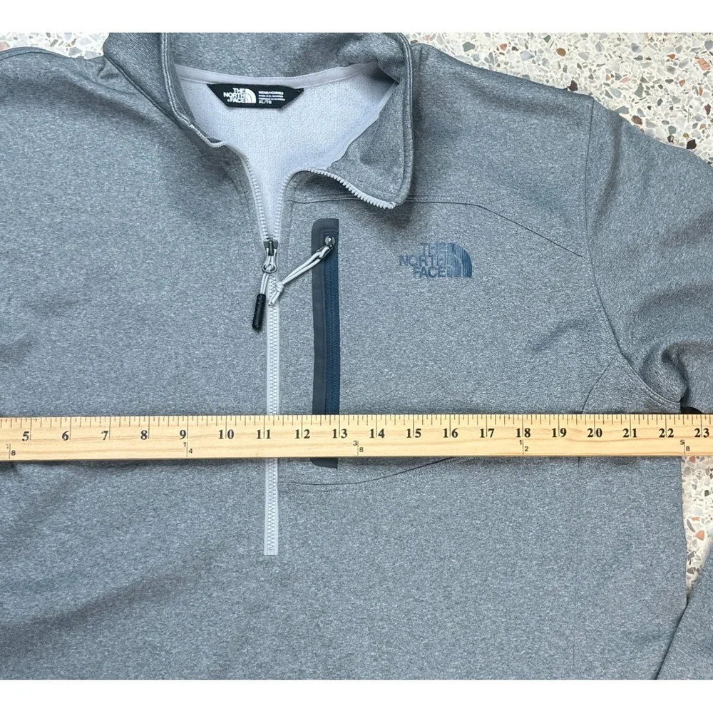 The North Face Men's 1/2 Zip Long Sleeve Zipper Front Pocket Fleece Size XL‎